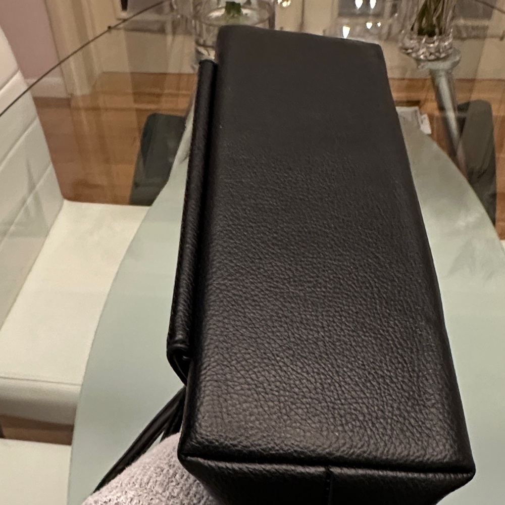 White Mountain Black Leather Wristlet Clutch - Picture 13 of 13